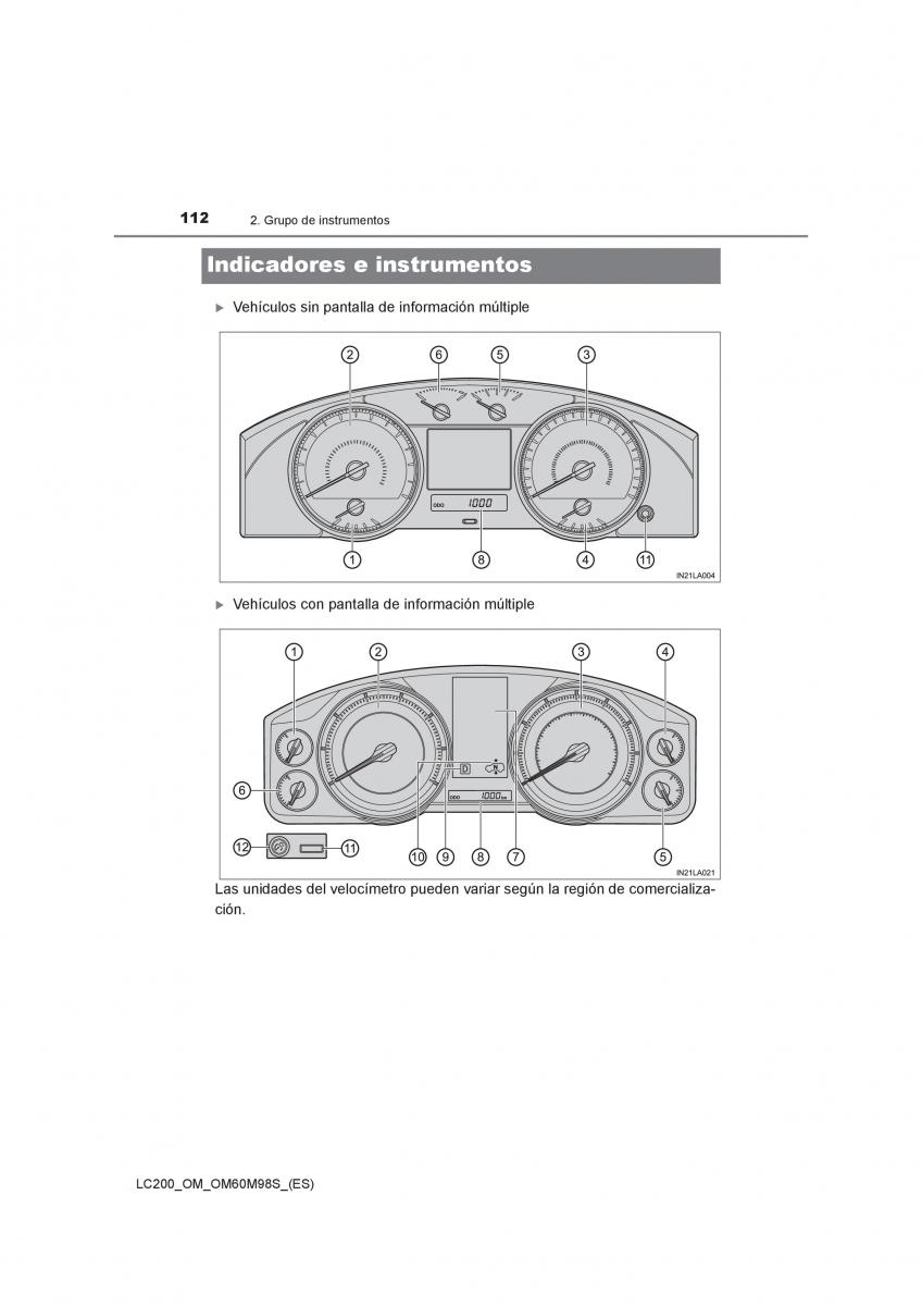 Toyota Land Cruiser J200 manual del propietario / page 112