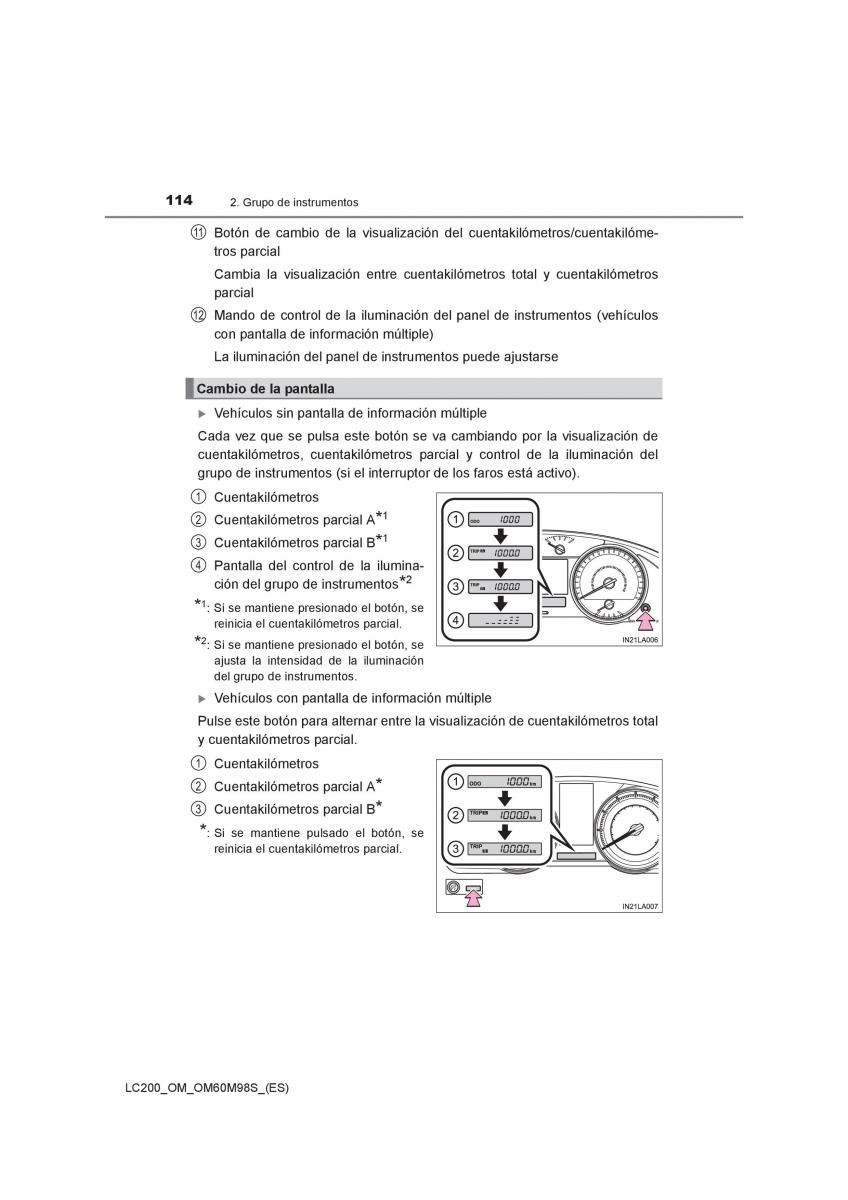 Toyota Land Cruiser J200 manual del propietario / page 114