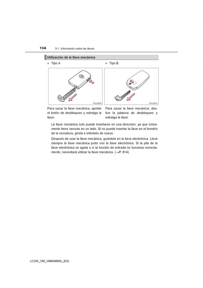 Toyota Land Cruiser J200 manual del propietario / page 134