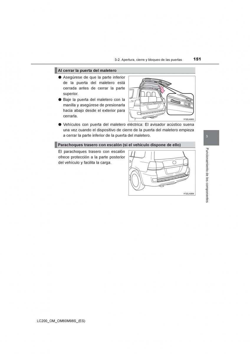 Toyota Land Cruiser J200 manual del propietario / page 151