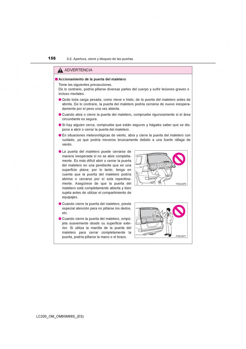 Toyota Land Cruiser J200 manual del propietario / page 156