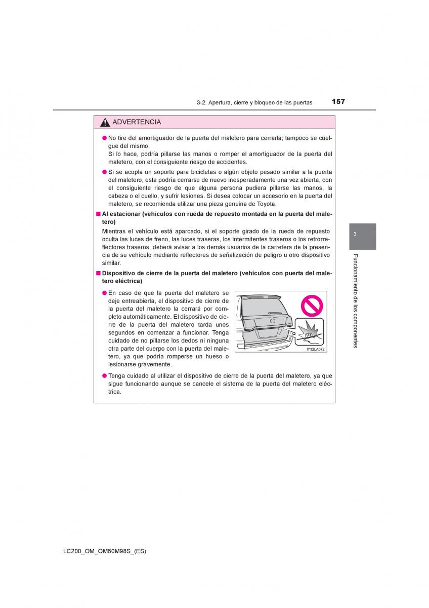 Toyota Land Cruiser J200 manual del propietario / page 157