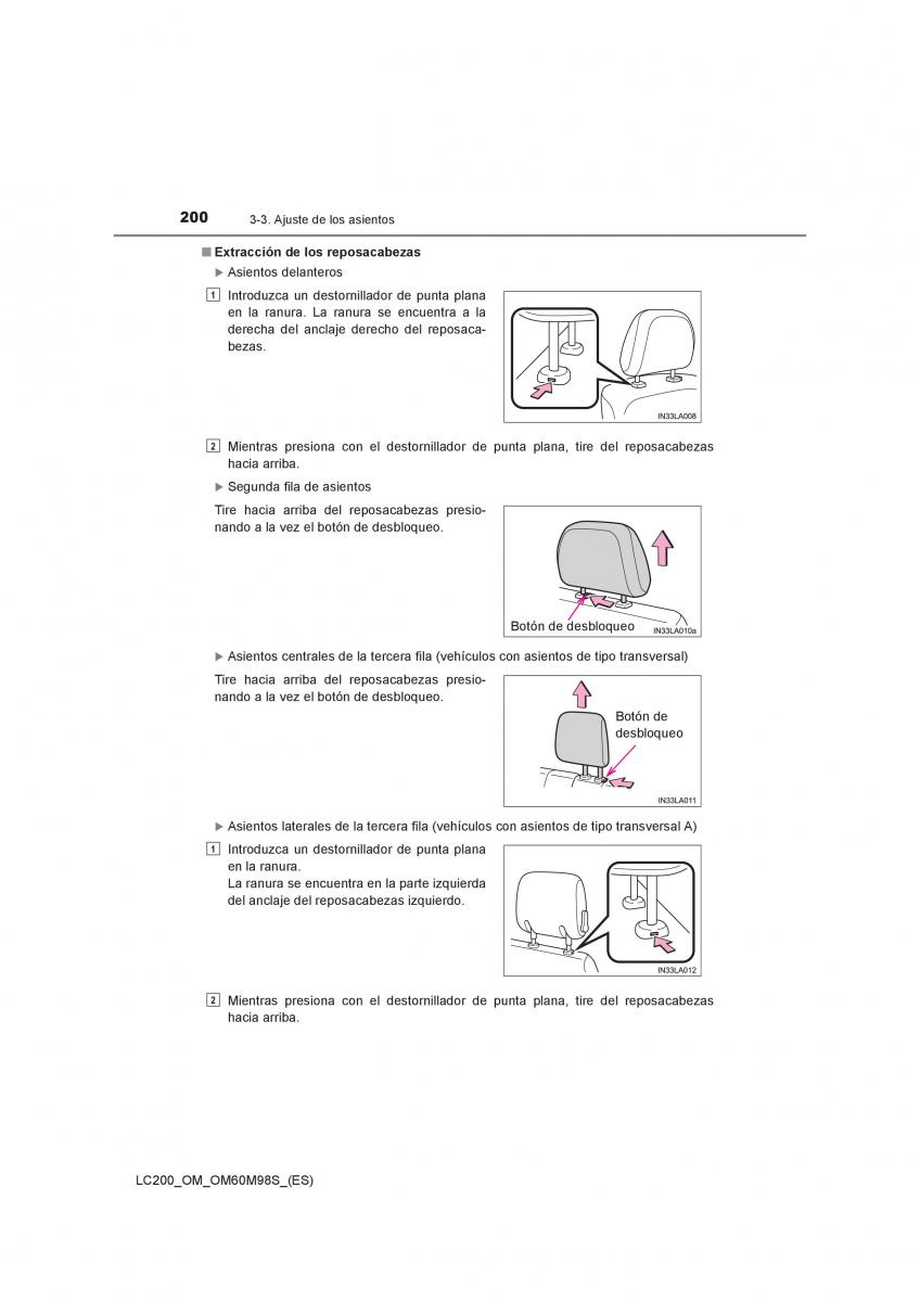 Toyota Land Cruiser J200 manual del propietario / page 200