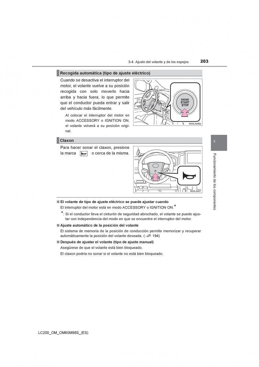 Toyota Land Cruiser J200 manual del propietario / page 203