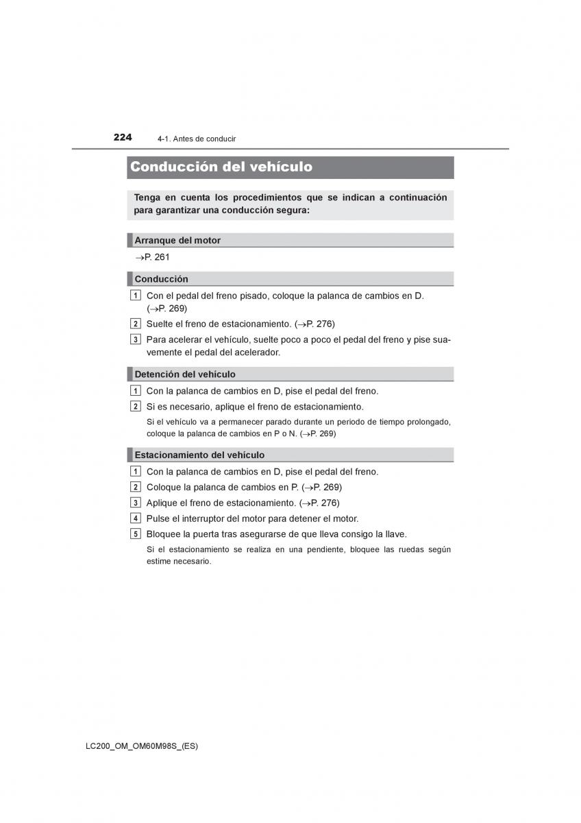 Toyota Land Cruiser J200 manual del propietario / page 224