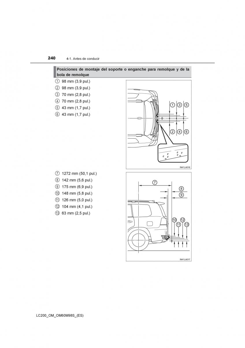 Toyota Land Cruiser J200 manual del propietario / page 240