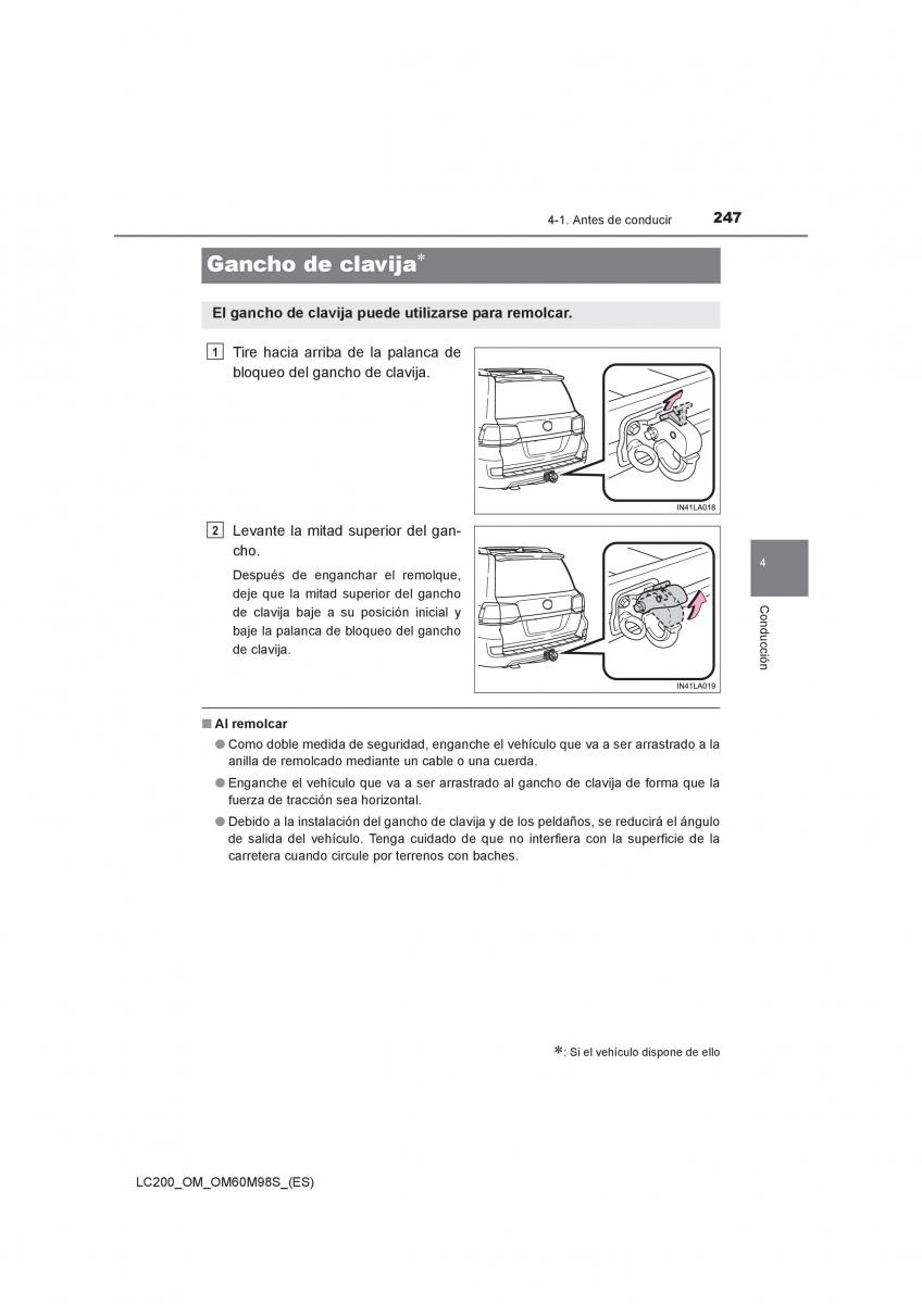 Toyota Land Cruiser J200 manual del propietario / page 247