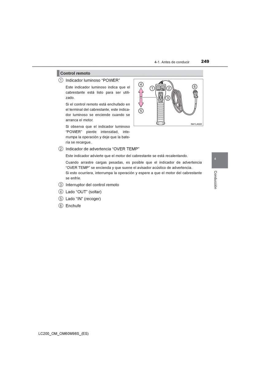 Toyota Land Cruiser J200 manual del propietario / page 249