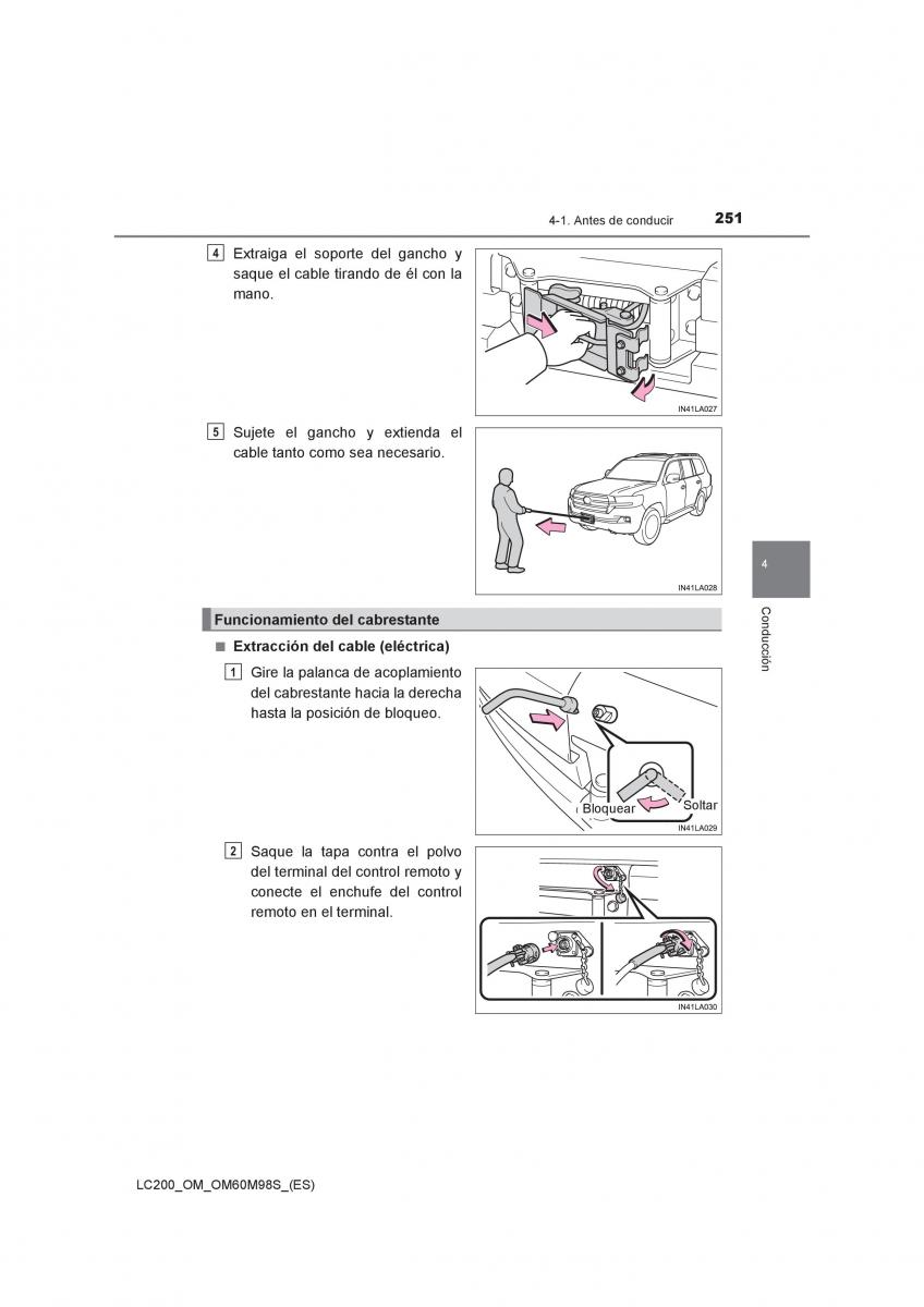 Toyota Land Cruiser J200 manual del propietario / page 251