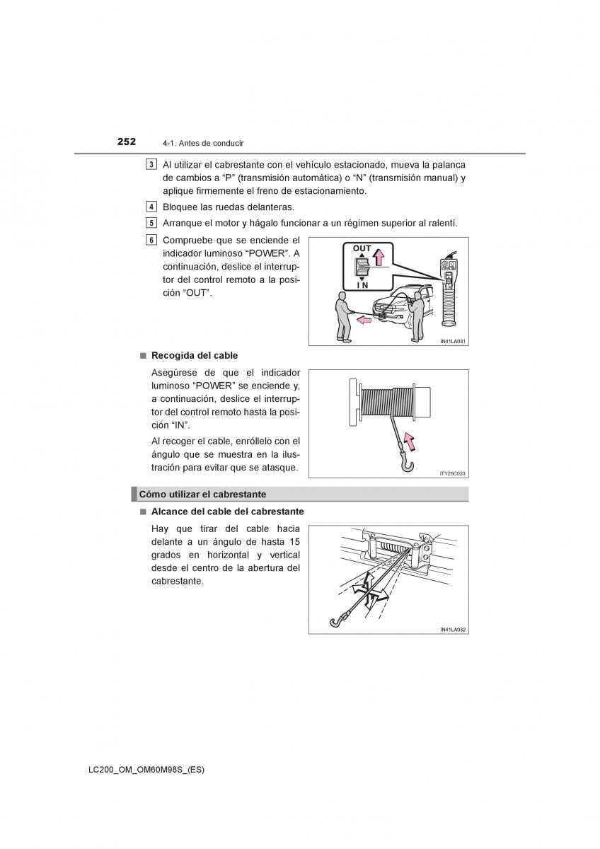 Toyota Land Cruiser J200 manual del propietario / page 252