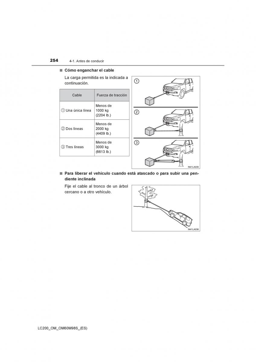 Toyota Land Cruiser J200 manual del propietario / page 254