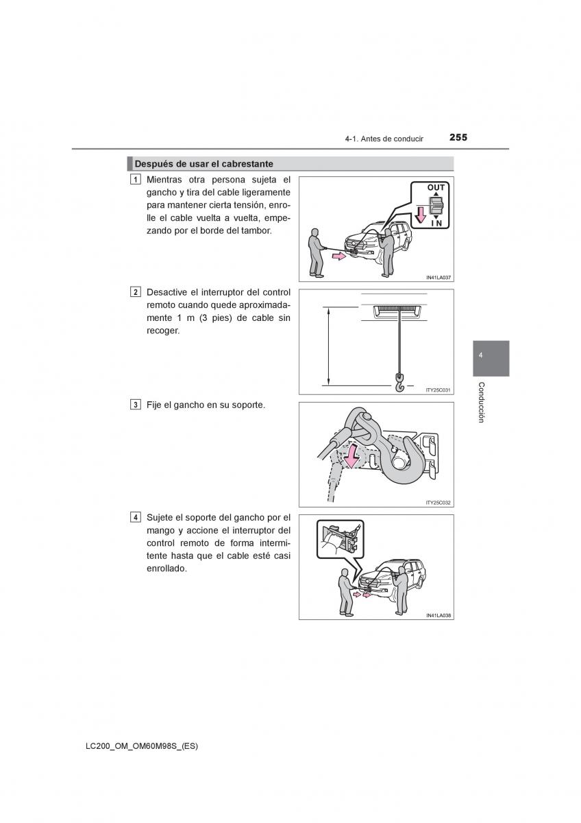 Toyota Land Cruiser J200 manual del propietario / page 255