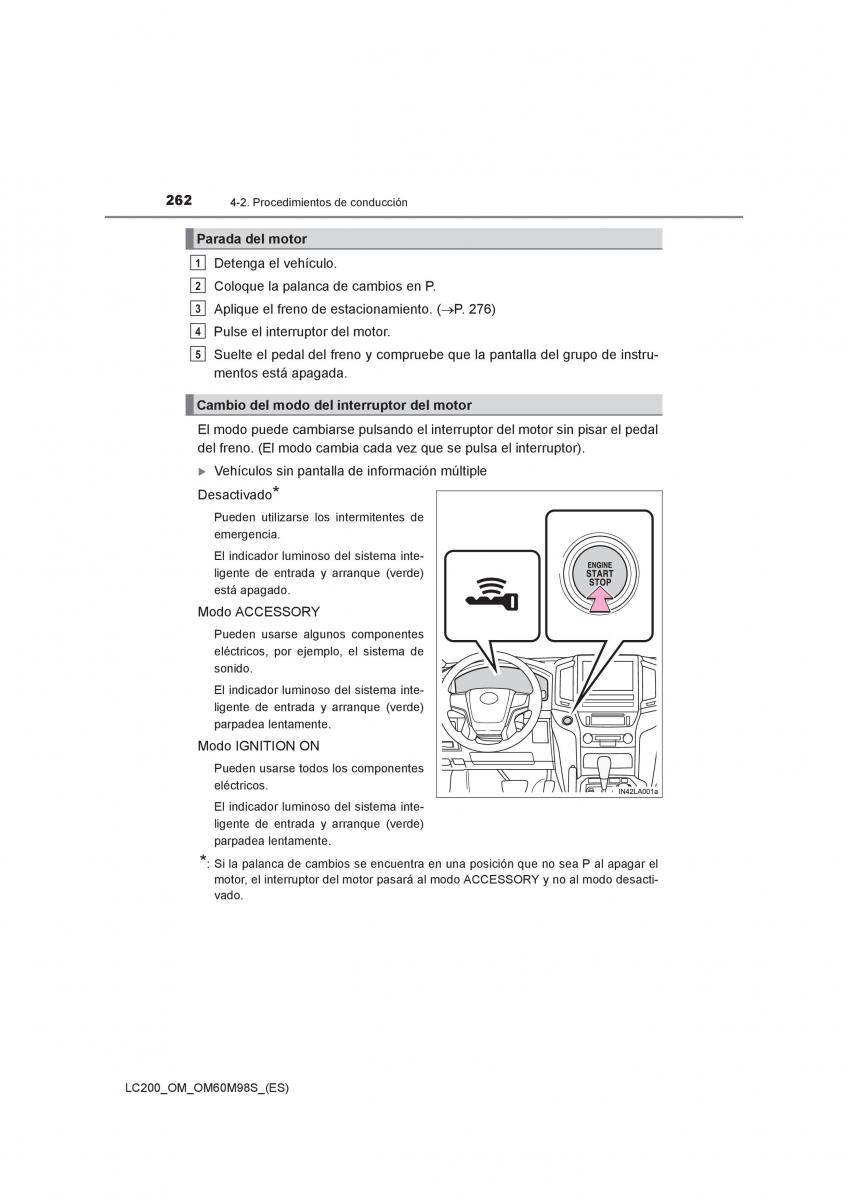 Toyota Land Cruiser J200 manual del propietario / page 262