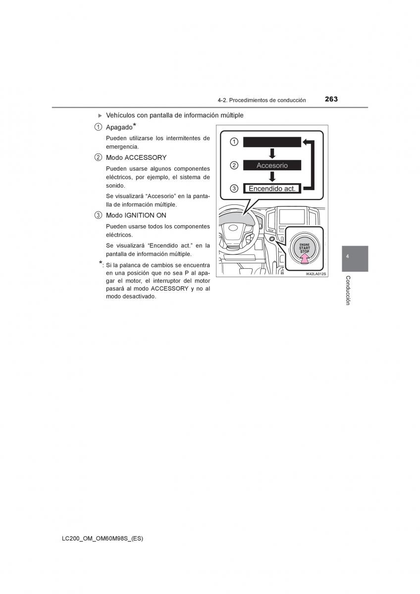 Toyota Land Cruiser J200 manual del propietario / page 263