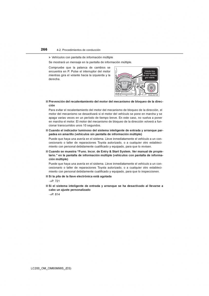 Toyota Land Cruiser J200 manual del propietario / page 266