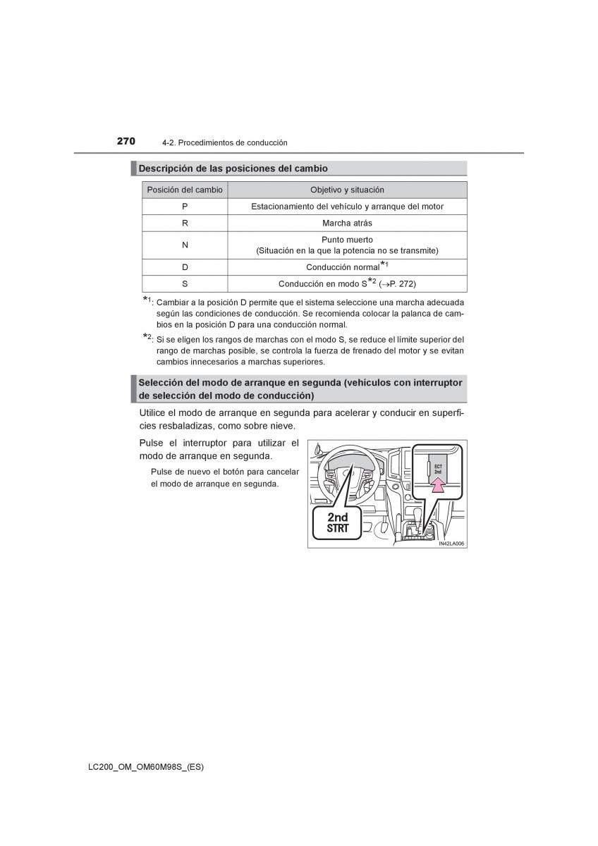 Toyota Land Cruiser J200 manual del propietario / page 270