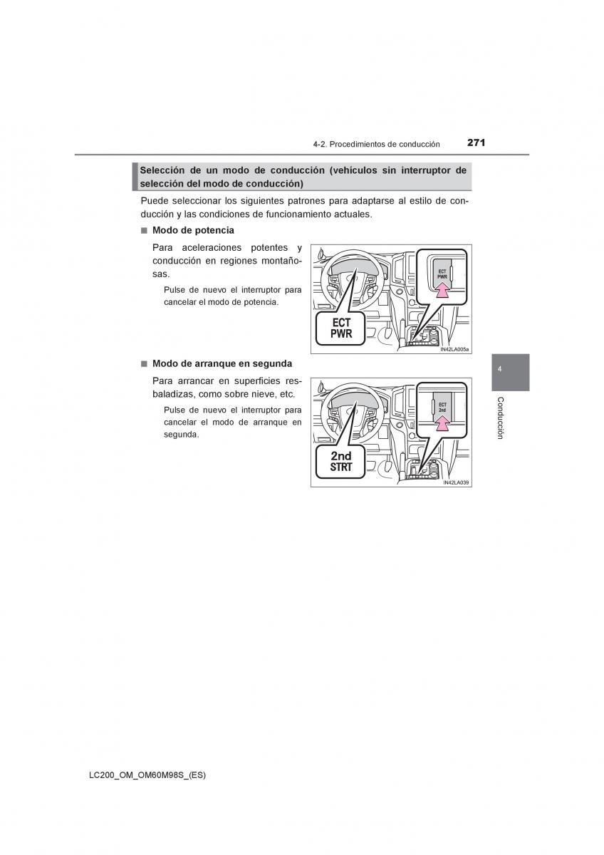 Toyota Land Cruiser J200 manual del propietario / page 271