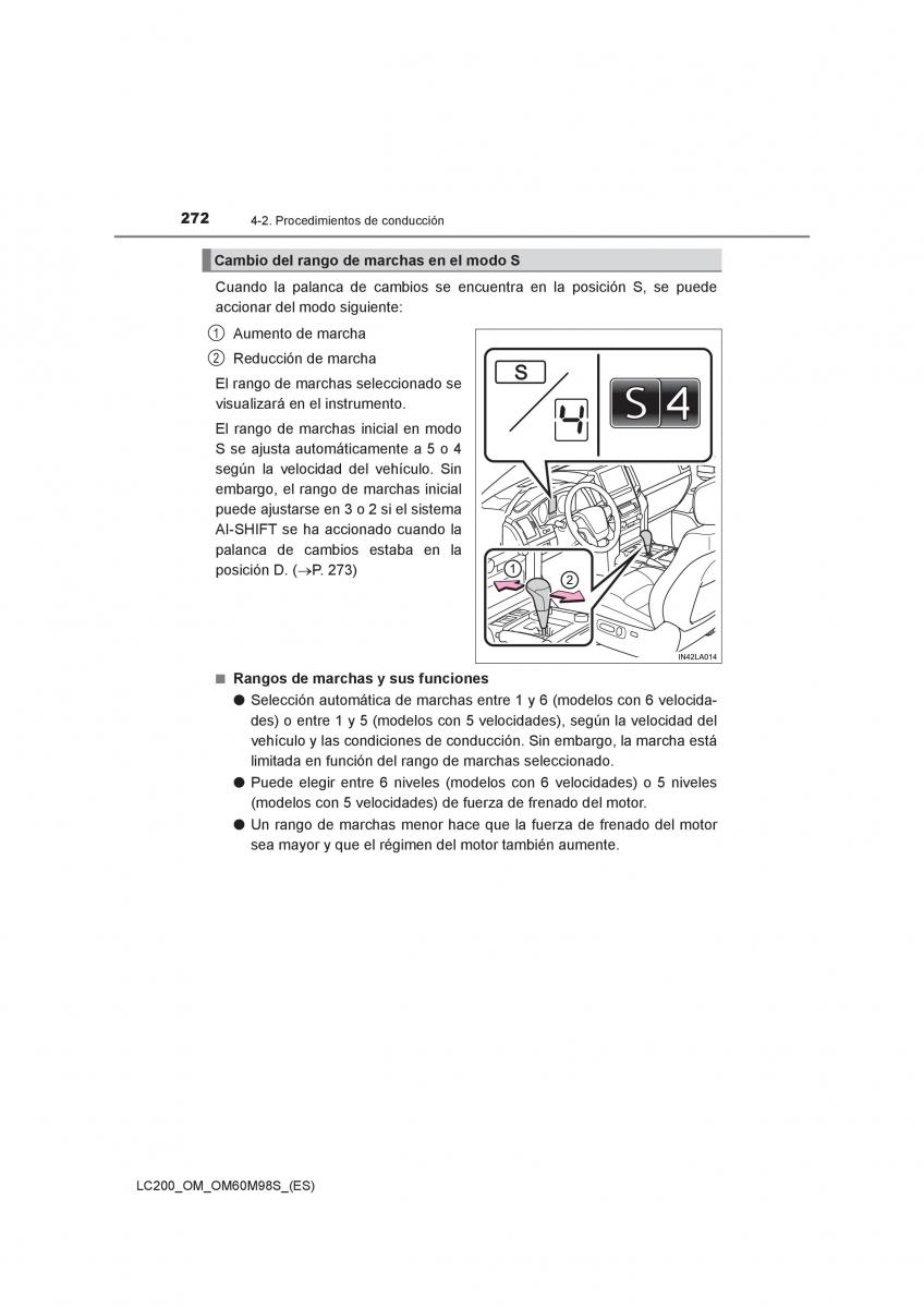 Toyota Land Cruiser J200 manual del propietario / page 272