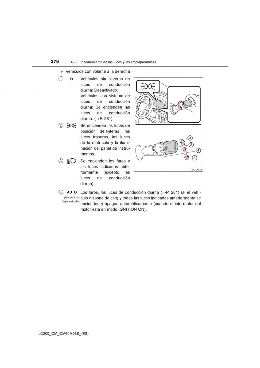 Toyota Land Cruiser J200 manual del propietario / page 278