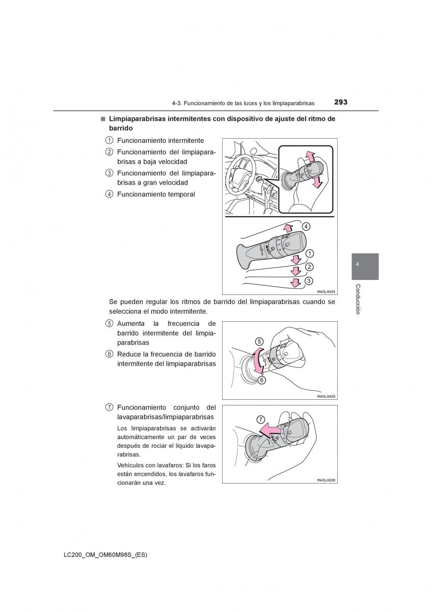 Toyota Land Cruiser J200 manual del propietario / page 293