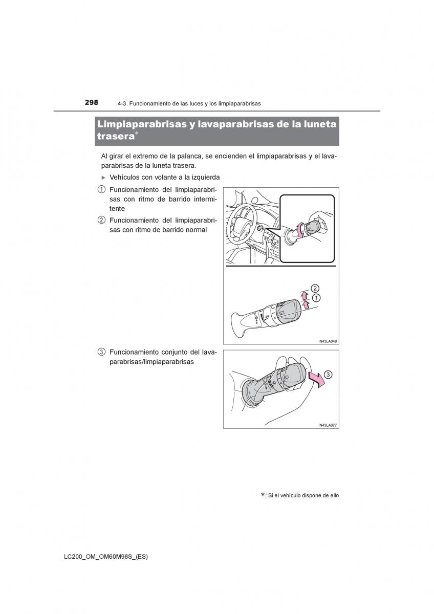 Toyota Land Cruiser J200 manual del propietario / page 298