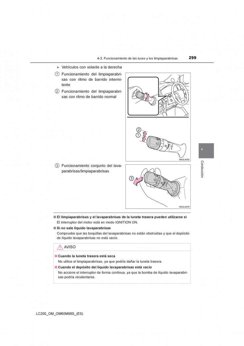 Toyota Land Cruiser J200 manual del propietario / page 299