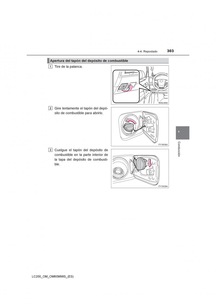 Toyota Land Cruiser J200 manual del propietario / page 303