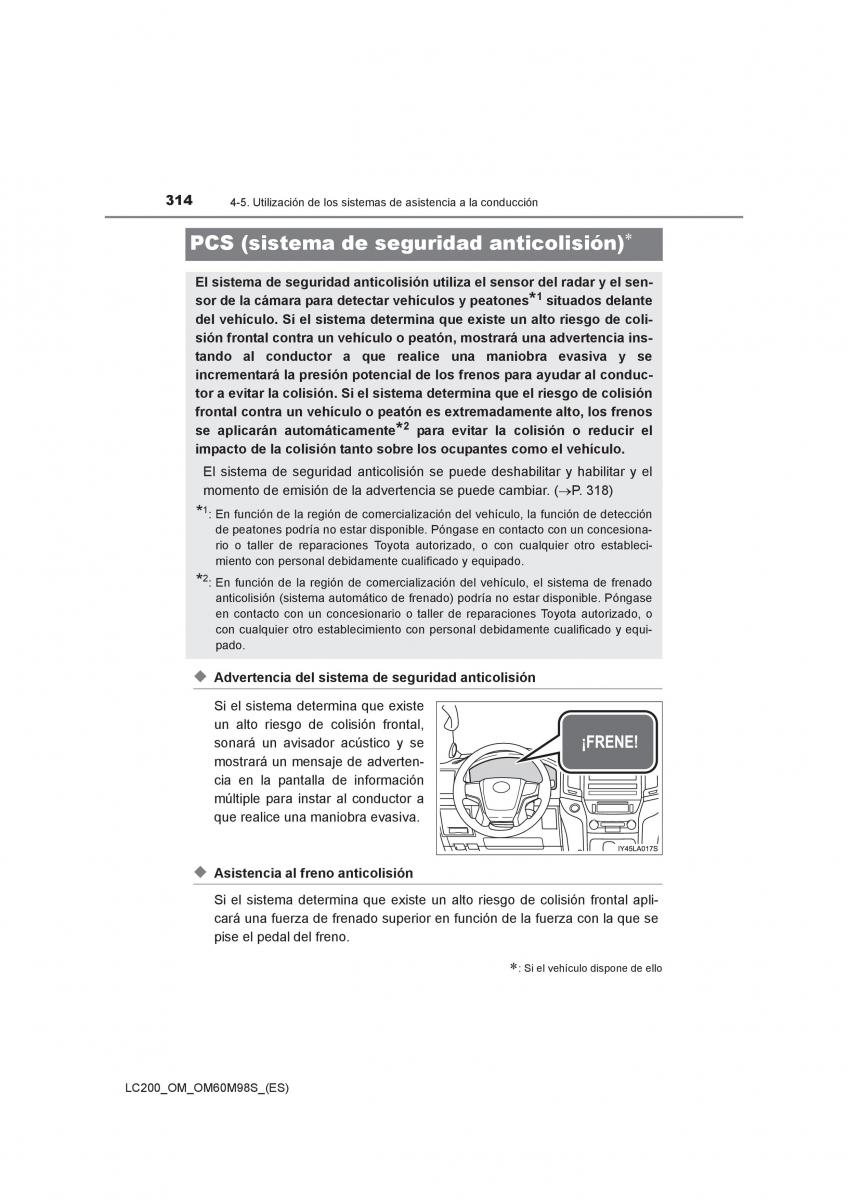 Toyota Land Cruiser J200 manual del propietario / page 314