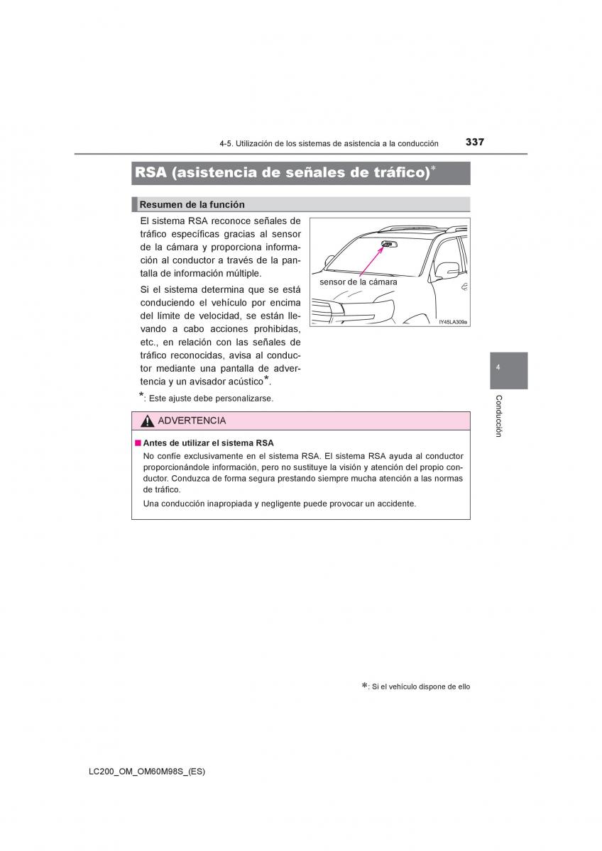 Toyota Land Cruiser J200 manual del propietario / page 337