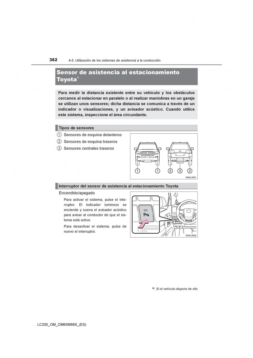 Toyota Land Cruiser J200 manual del propietario / page 362