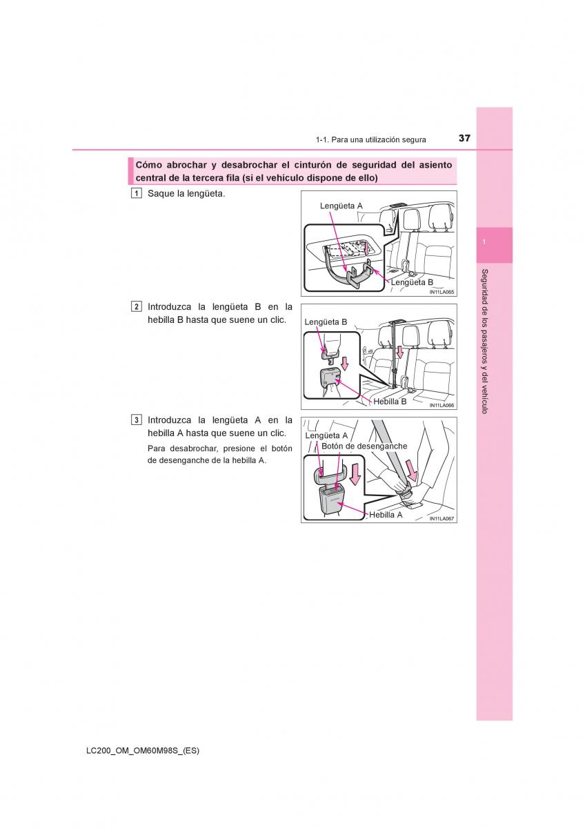 Toyota Land Cruiser J200 manual del propietario / page 37