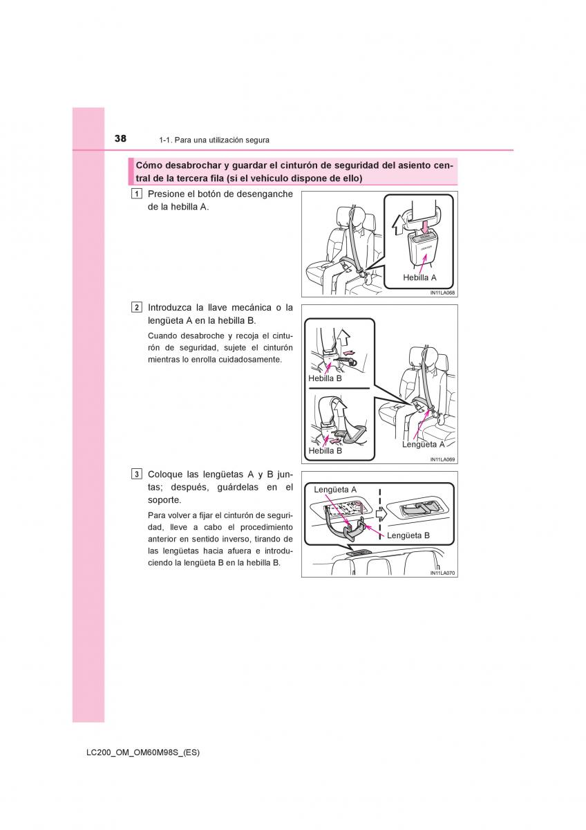 Toyota Land Cruiser J200 manual del propietario / page 38