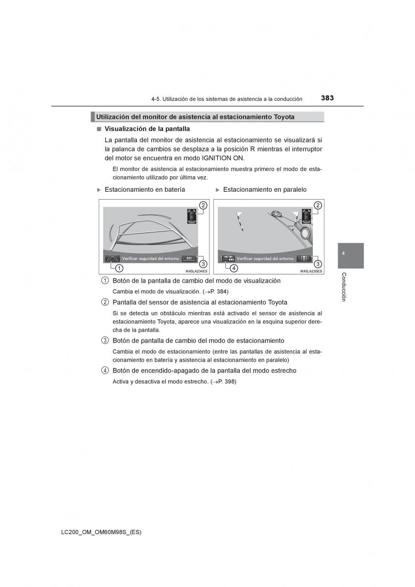 Toyota Land Cruiser J200 manual del propietario / page 383