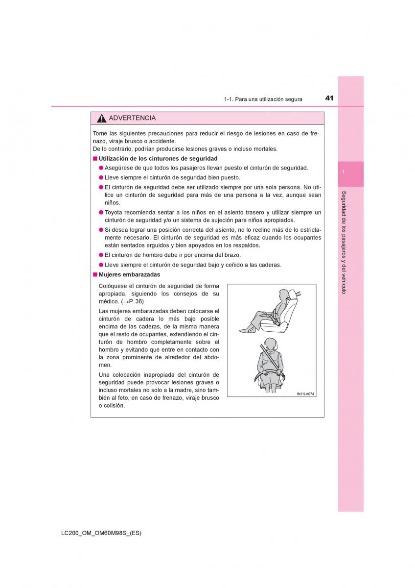 Toyota Land Cruiser J200 manual del propietario / page 41