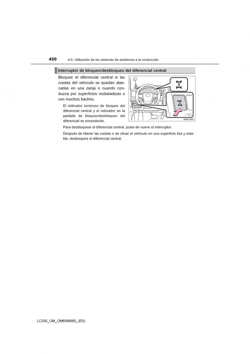 Toyota Land Cruiser J200 manual del propietario / page 420