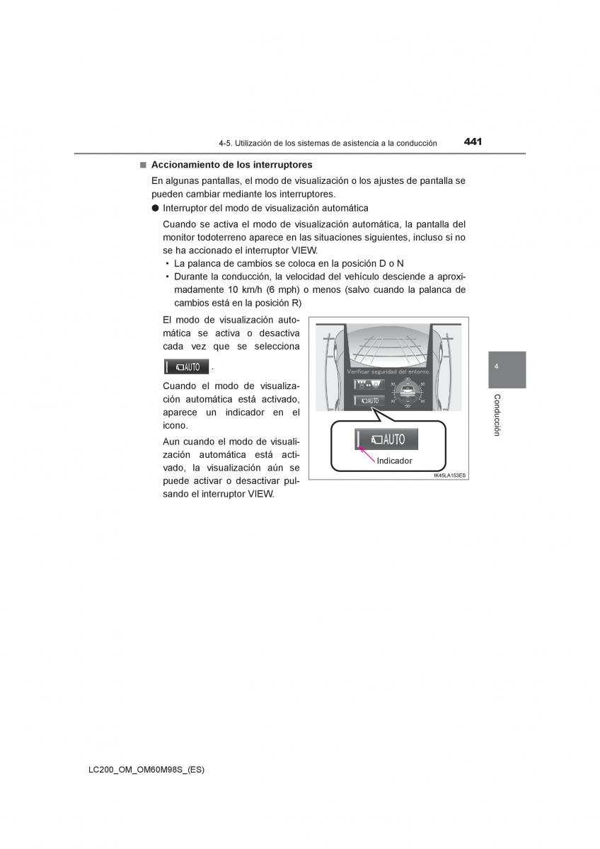 Toyota Land Cruiser J200 manual del propietario / page 441