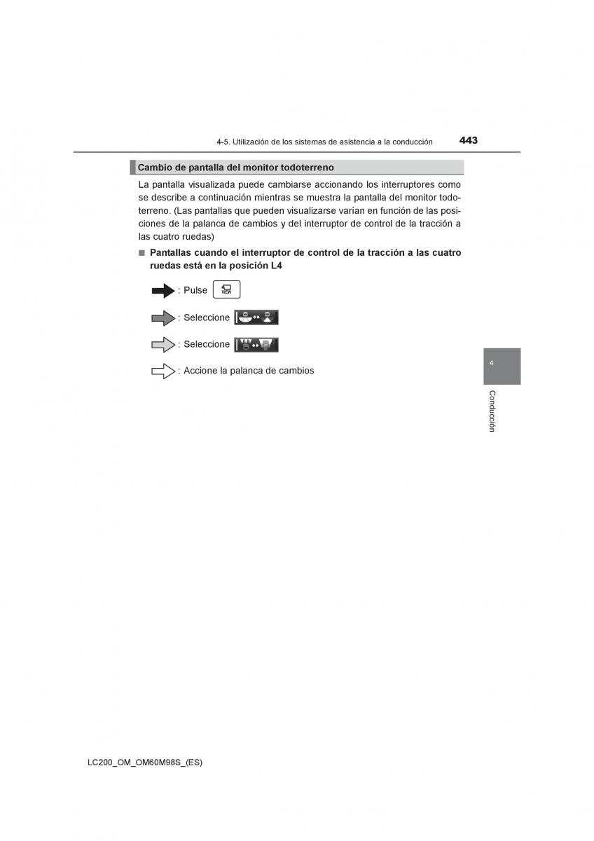 Toyota Land Cruiser J200 manual del propietario / page 443