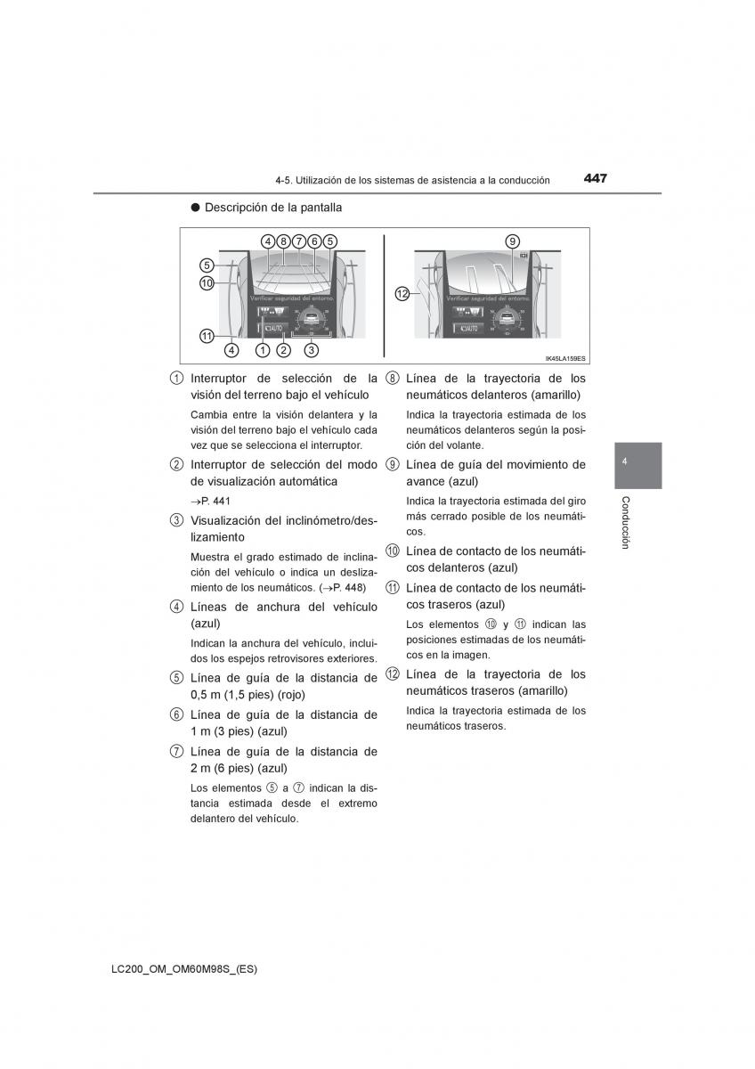 Toyota Land Cruiser J200 manual del propietario / page 447