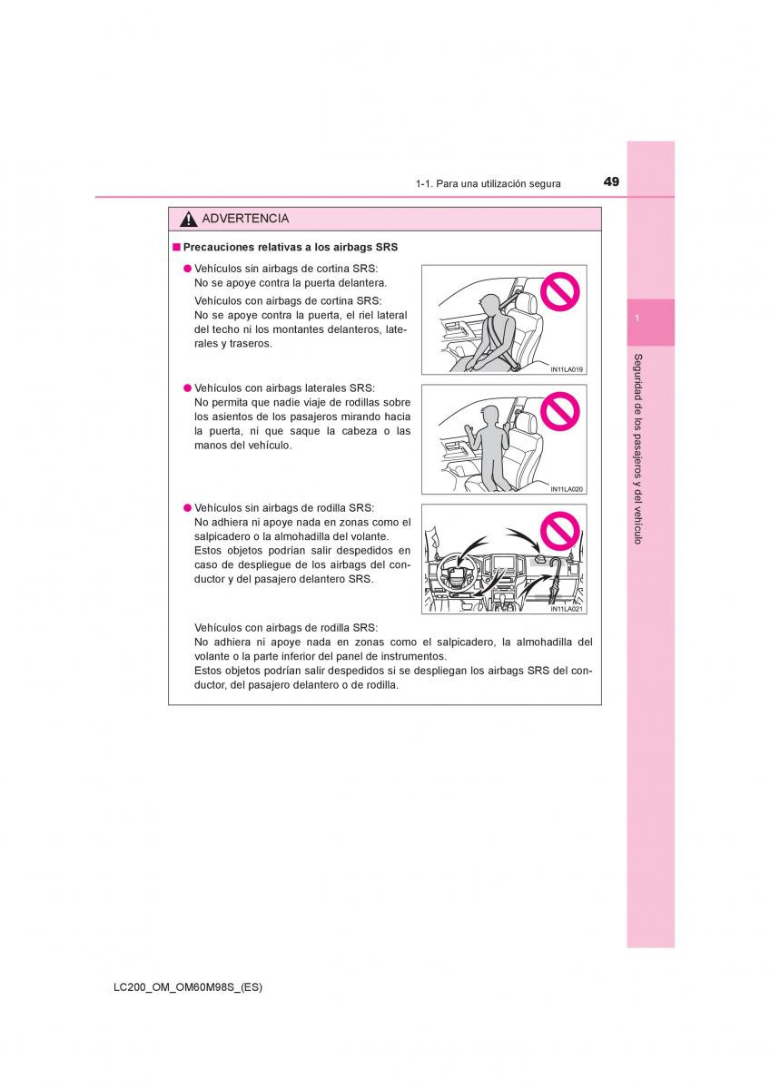 Toyota Land Cruiser J200 manual del propietario / page 49