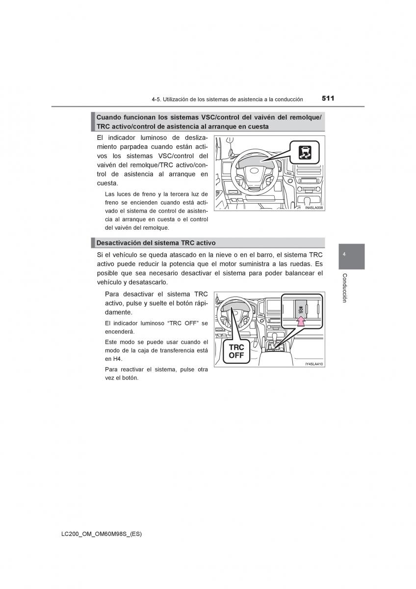 Toyota Land Cruiser J200 manual del propietario / page 511