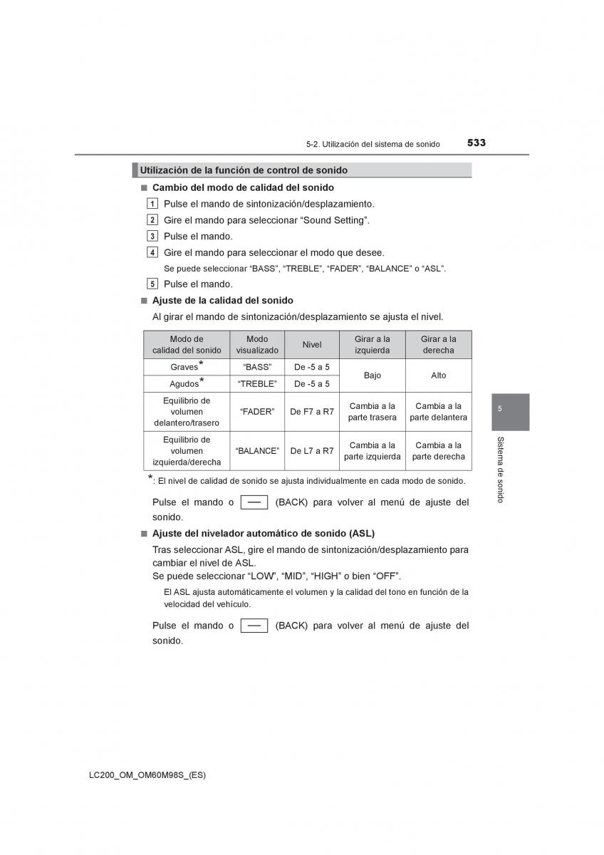 Toyota Land Cruiser J200 manual del propietario / page 533