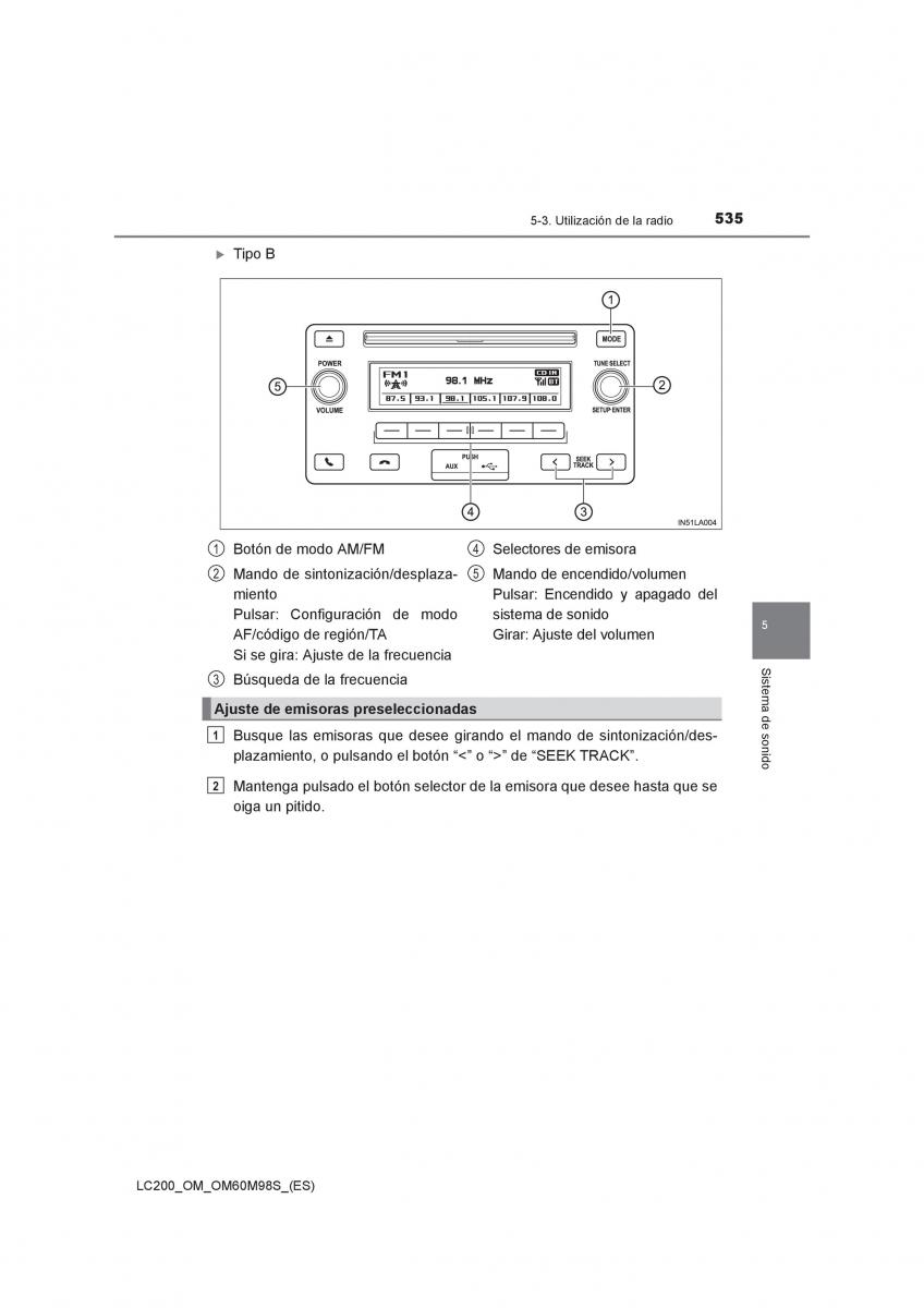 Toyota Land Cruiser J200 manual del propietario / page 535