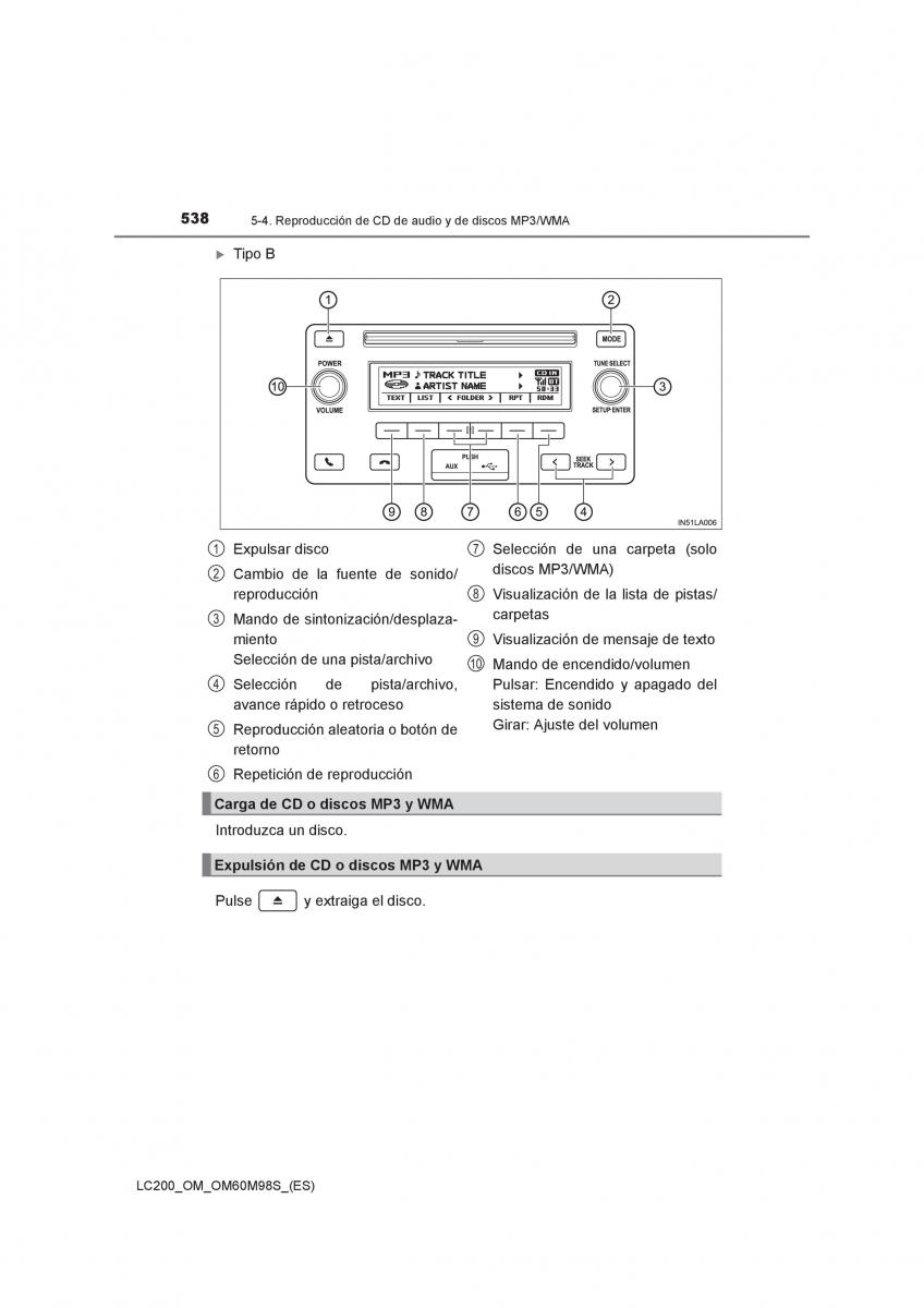 Toyota Land Cruiser J200 manual del propietario / page 538