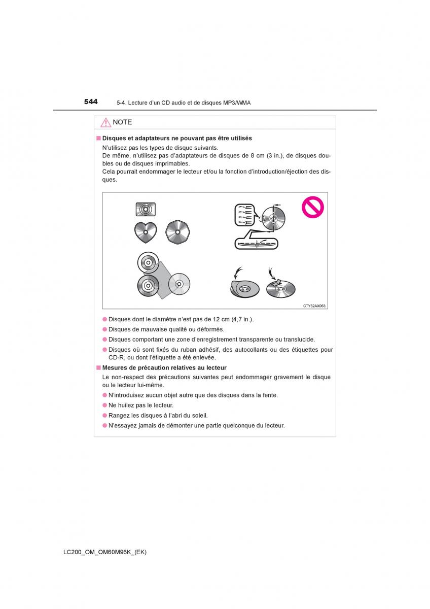 Toyota Land Cruiser J200 manuel du proprietaire / page 544