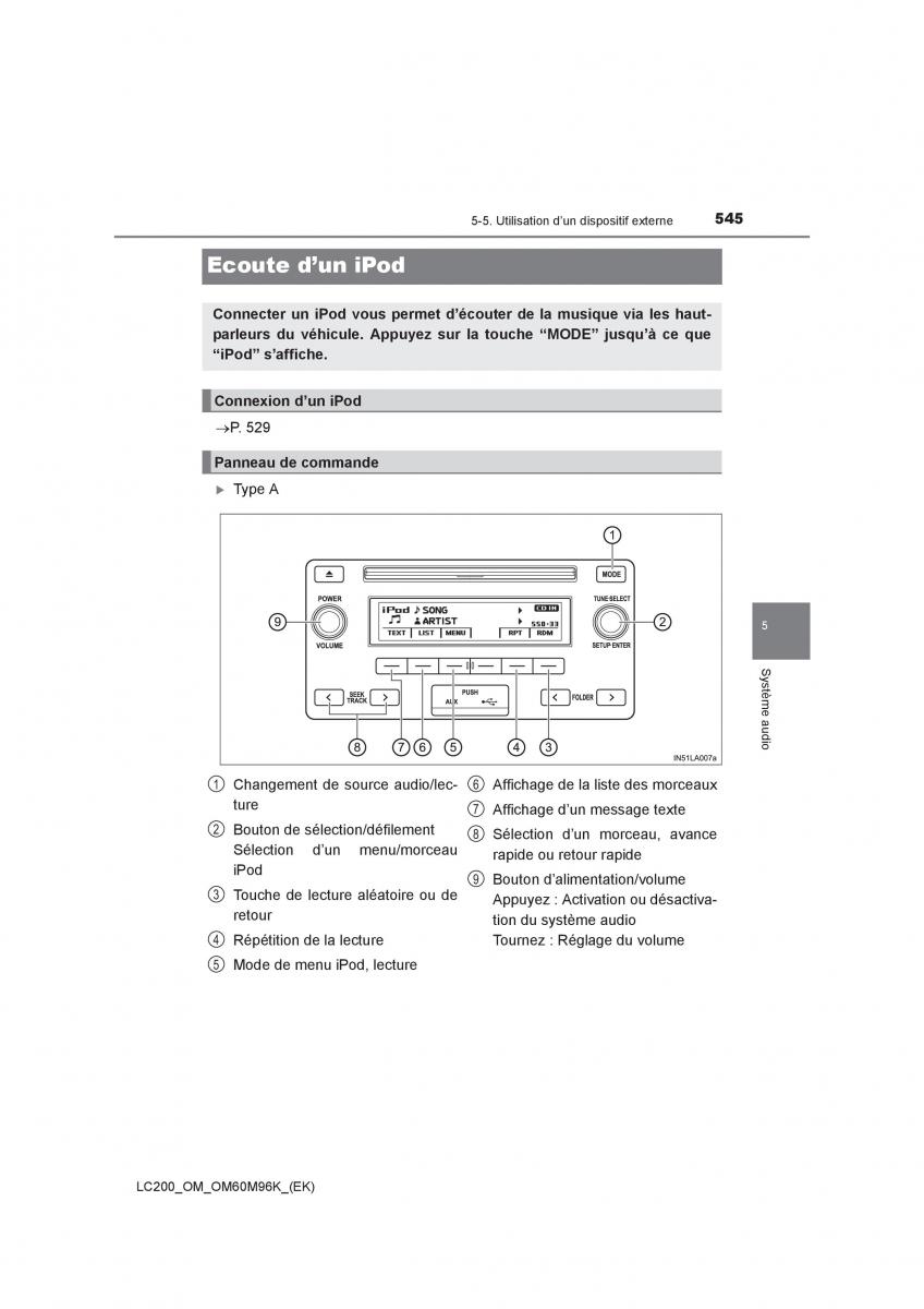 Toyota Land Cruiser J200 manuel du proprietaire / page 545