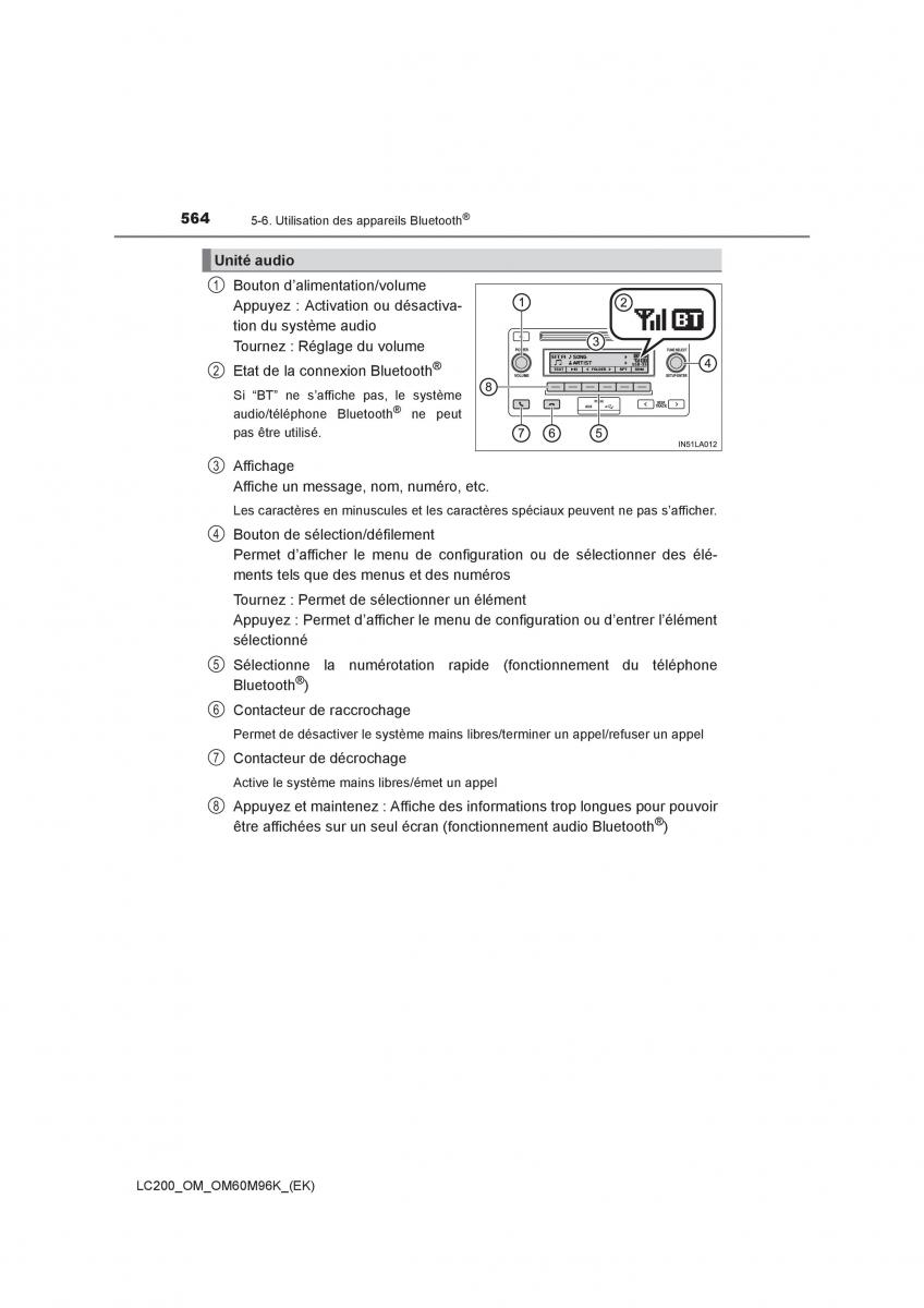 Toyota Land Cruiser J200 manuel du proprietaire / page 564