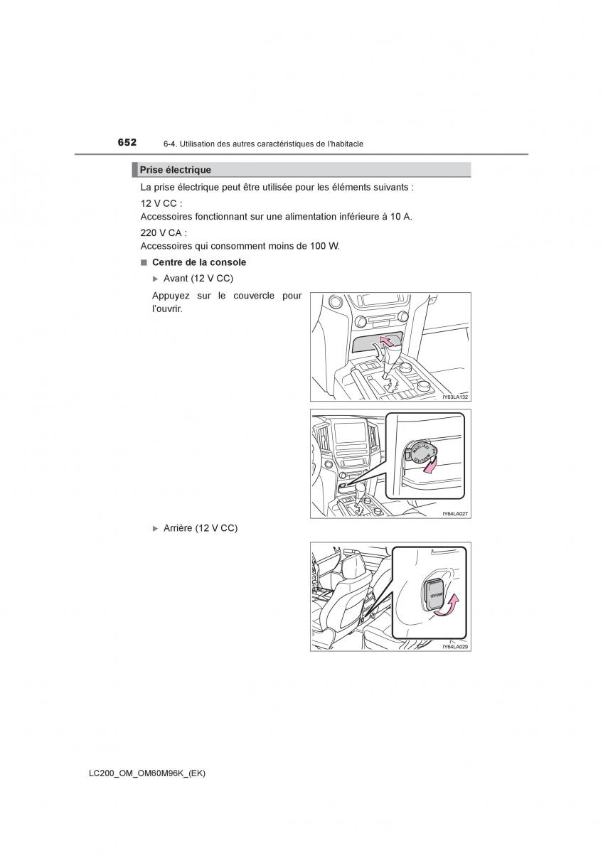 Toyota Land Cruiser J200 manuel du proprietaire / page 652