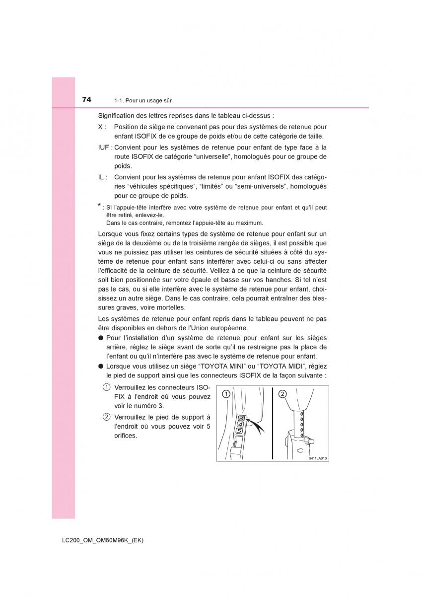 Toyota Land Cruiser J200 manuel du proprietaire / page 74