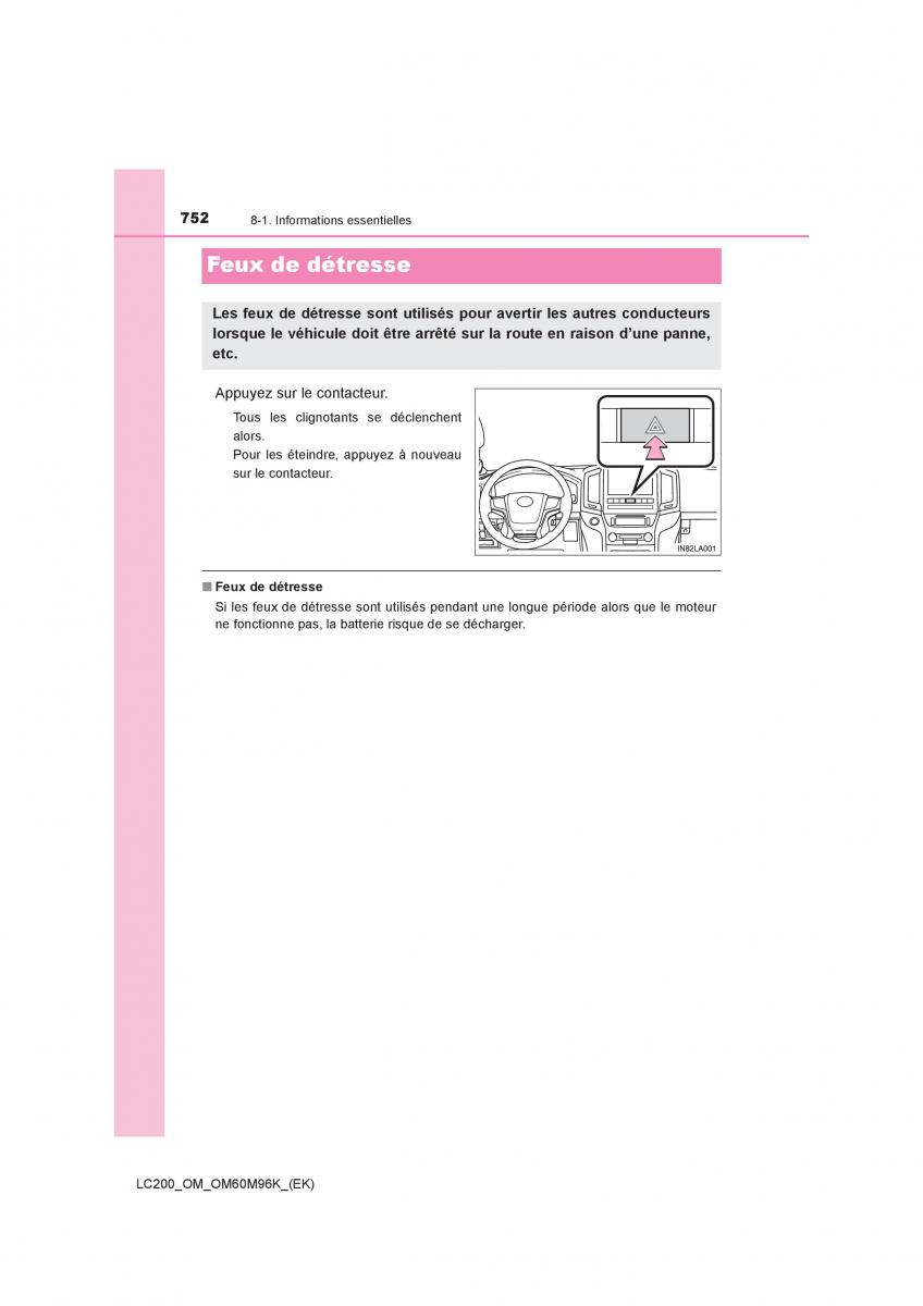 Toyota Land Cruiser J200 manuel du proprietaire / page 752