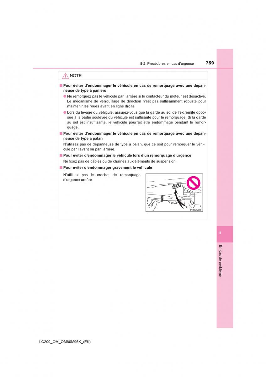 Toyota Land Cruiser J200 manuel du proprietaire / page 759